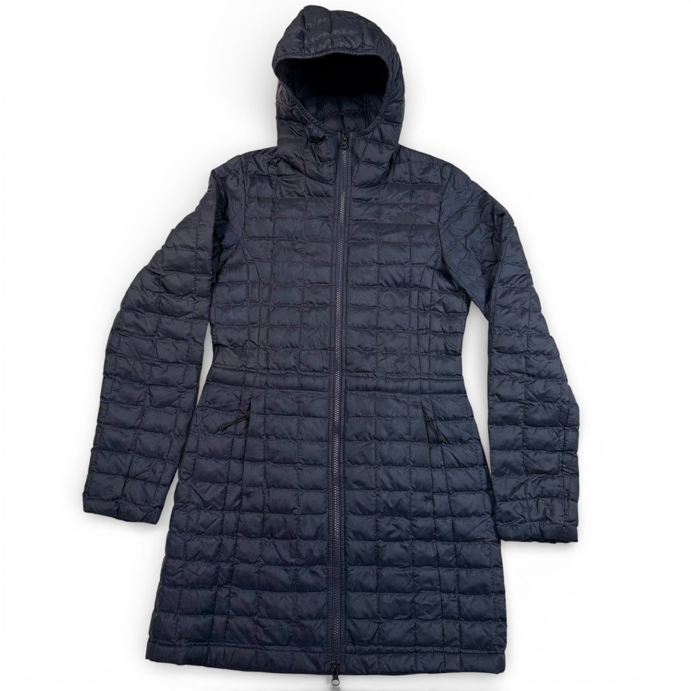 The North Face Thermoball Eco Parka Womens XS Blue Hooded Insulated Jacket